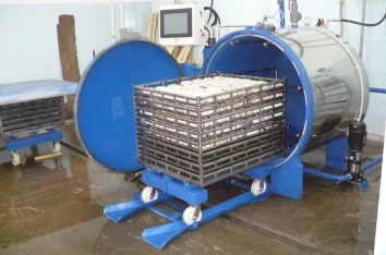 Soft packing in autoclave AH-1200 baskets